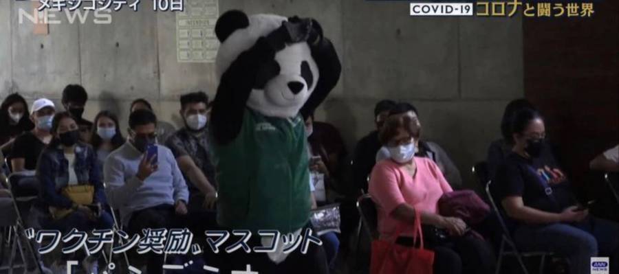 ¡De la CDMX para el mundo! Pandemio, la botarga de la vacunaci&oacute;n conquista Jap&oacute;n