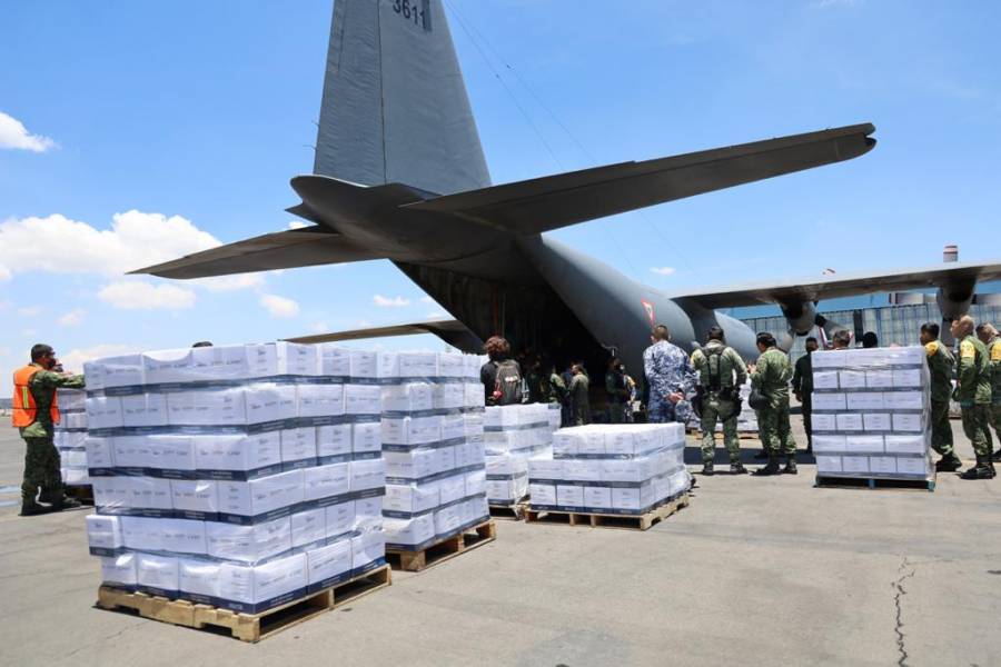 México envía 15.4 toneladas de ayuda humanitaria a Haití tras terremoto