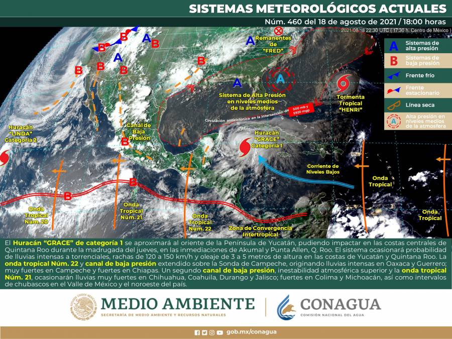 Quintana Roo en alerta roja por huracán “Grace”