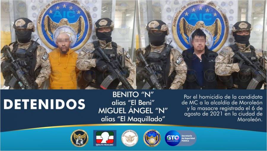 Caen dos presuntos responsables del asesinato de Alma Barrag&aacute;n, candidata a Morole&oacute;n