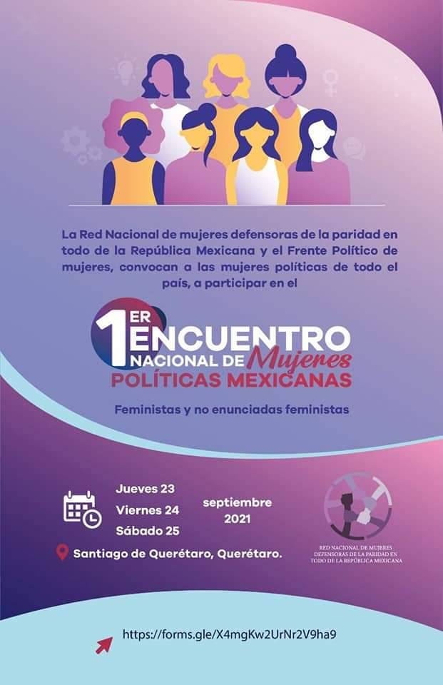Convocan a primer encuentro nacional de mujeres políticas