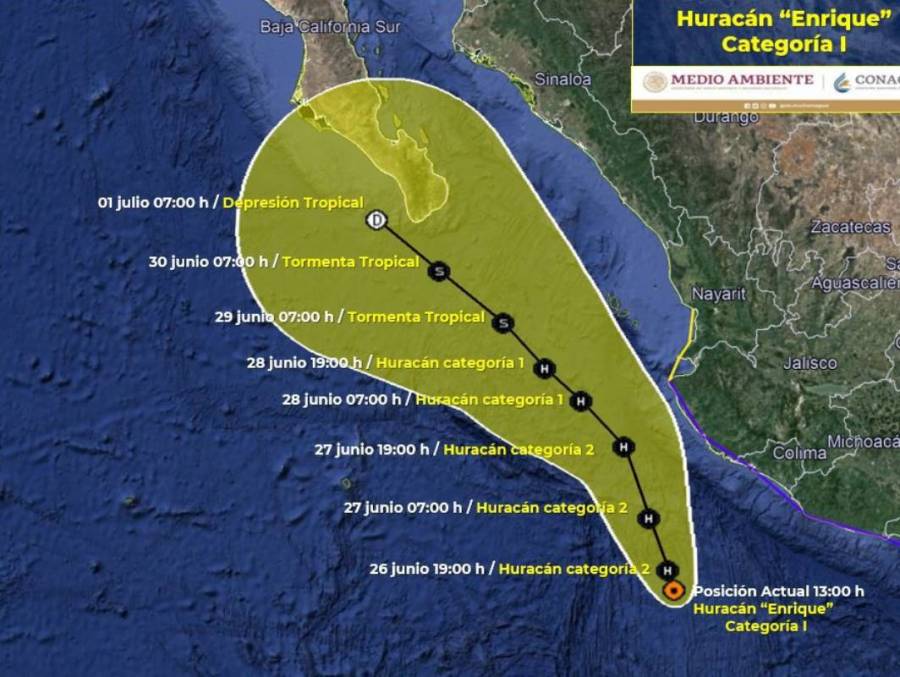 Tormenta tropical Nora se convertirá en huracán categoría 1