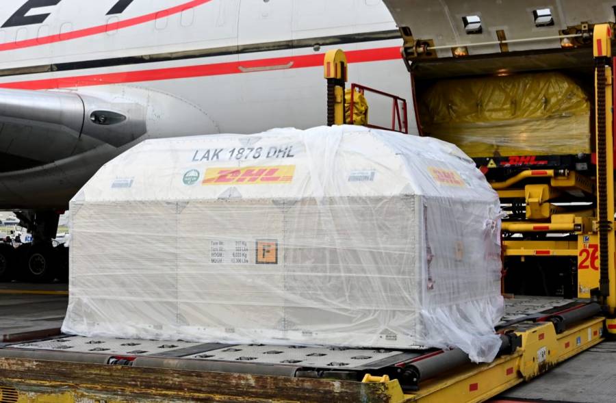 Llegan a México 787 mil 410 dosis de vacunas contra Covid-19 de Pfizer
