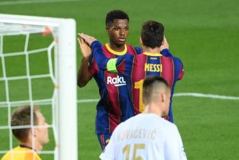 El delantero Ansu Fati ser&aacute; quien porte el 10 de Messi en el Barcelona