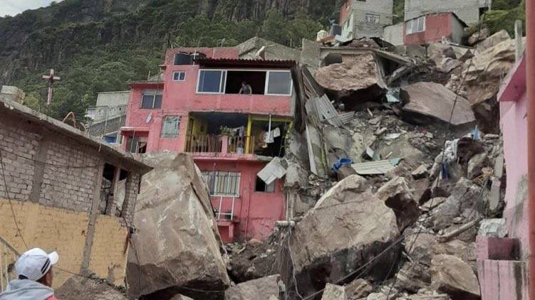 Derrumbe en el Cerro del Chiquihuite sepulta casas y deja desaparecidos