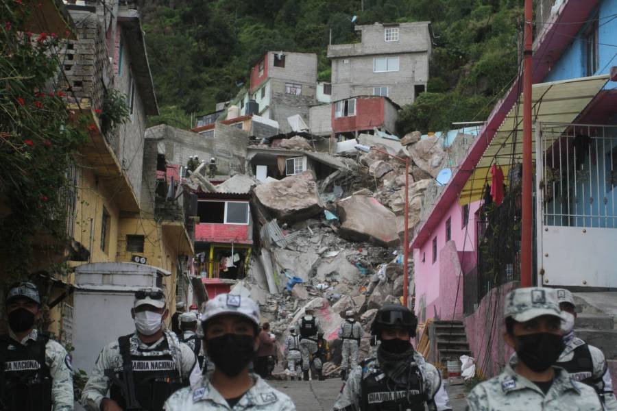 Alrededor de 130 viviendas deben desalojarse por derrumbe en el Chiquihuite