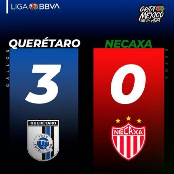 El Quer&eacute;taro golea 3-0 al Necaxa en el Apertura-2021