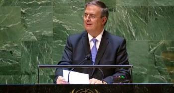 Marcelo Ebrard aborda ante ONU el cambio clim&aacute;tico como amenaza para la sobrevivencia humana