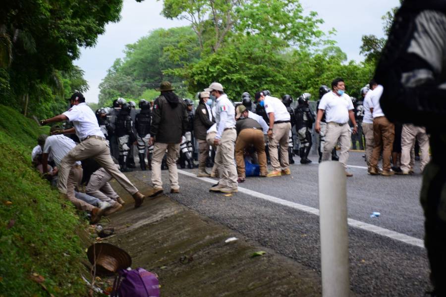 CIDH condena uso de la fuerza contra migrantes en México