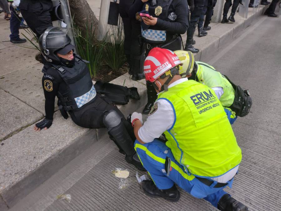 Enfrentamientos en marcha a favor del aborto dejan 18 lesionados