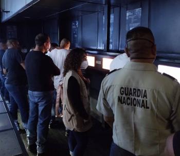 Adolescentes internos visitan museo interactivo de la Guardia Nacional