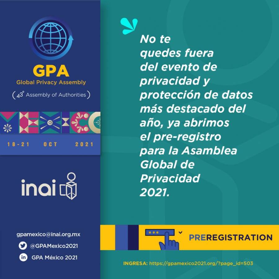 Se llevó a cabo la Asamblea Global de Privacidad 2021