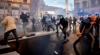 Piden en Italia la disoluci&oacute;n de grupos neofacistas, tras violentas manifestaciones