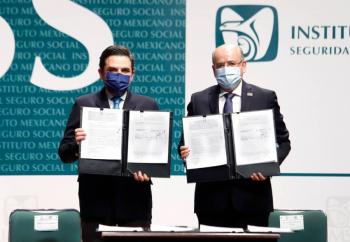 IMSS y SNTSS firman Contrato Colectivo de Trabajo 2021-2023