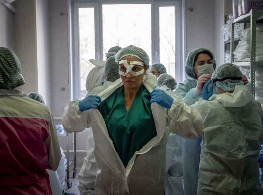Ucrania registra récord de muertes diarias de Covid-19