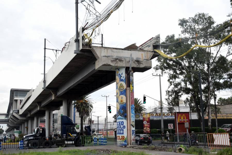 Alistan reconstrucción del tramo colapsado en la Línea 12 del Metro