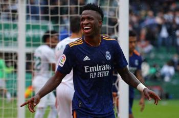 Real Madrid se pone l&iacute;der gracias a Vinicius