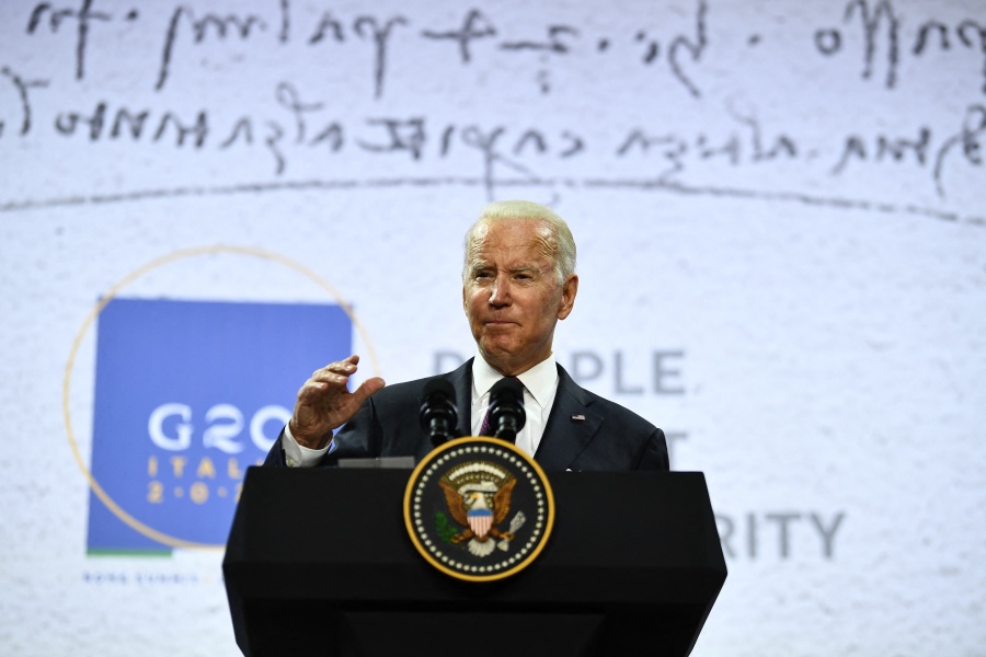 Joe Biden pide al G20 que aborde las dificultades de suministro