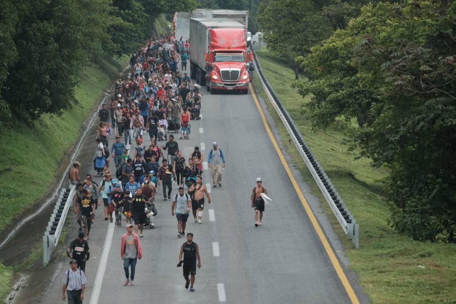 Hace alto caravana hacia CDMX