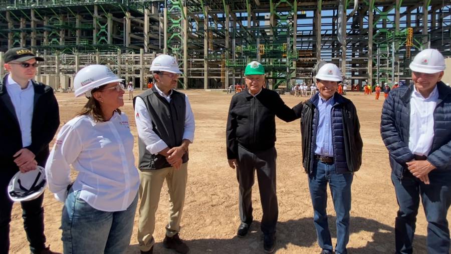 Se reinicia construcción de refinería de Tula con inversión de 60 mmdp: AMLO