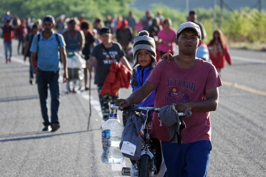 Caravana migrante llega a Oaxaca