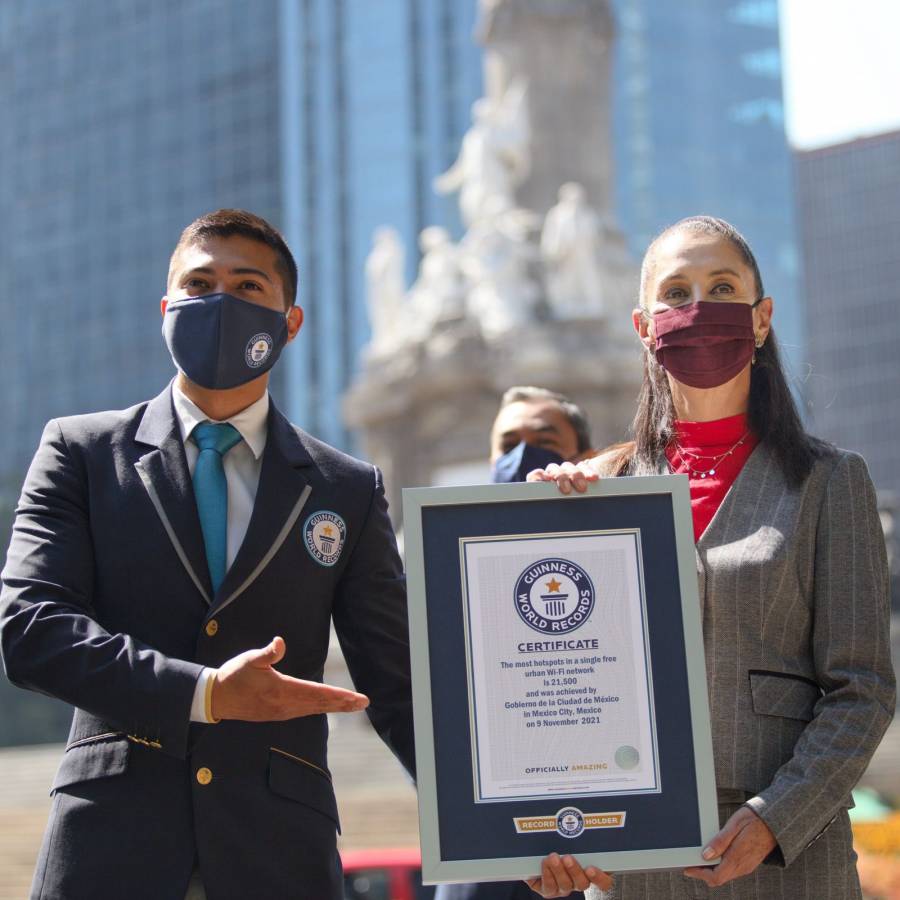 Reconocen a la CDMX con el Récord Guinness por más puntos de WiFi gratuitos