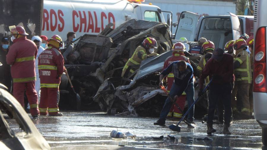 Identifican a 9 personas del choque en la México-Puebla