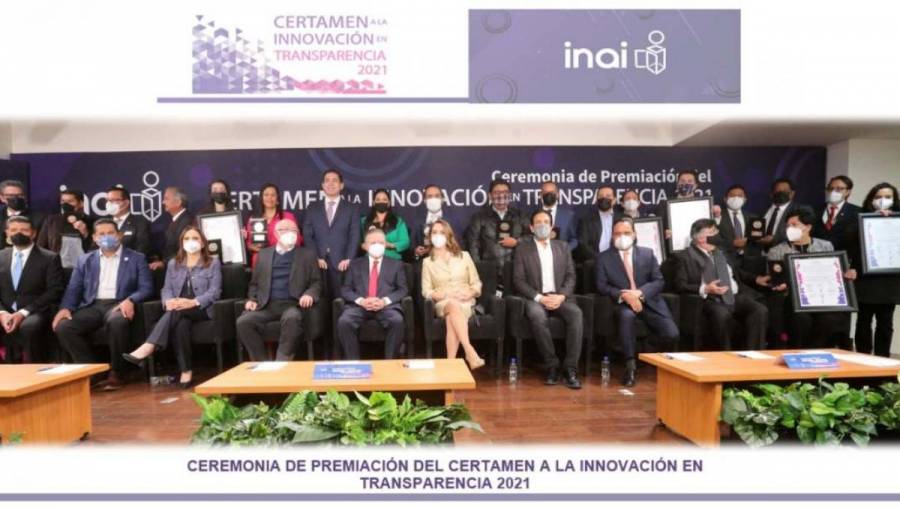 Reconocen a proyectos del Certamen de Innovación en Transparencia