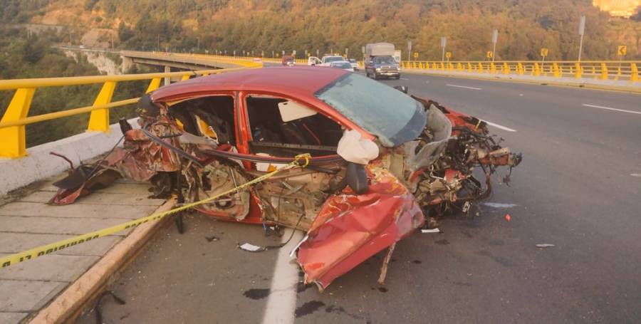 Conductor y su perro mueren tras choque en la autopista México-Toluca