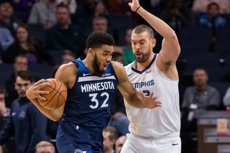 Los Wolves vencen 138-95 a Grizzlies