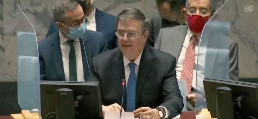 Ebrard acusa esfuerzos insuficientes de la ONU en el combate contra el tráfico de armas