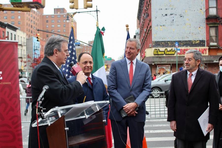 Inauguran en Manhattan la calle México-Tenochtitlan