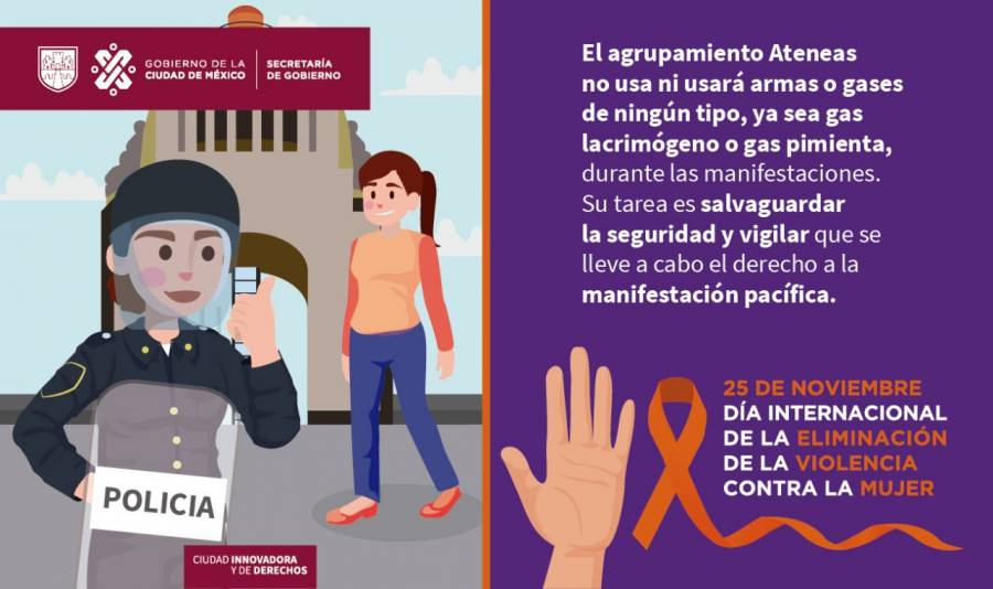 No las agredas, su misi&oacute;n es protegerte: CDMX pide a feministas no agredir a mujeres polic&iacute;as