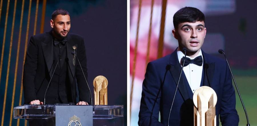 Donnarumma gana el trofeo Yashin y Pedri se lleva el premio Kopa