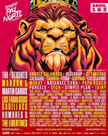 Este es el cartel del Festival Pa’l Norte 2022