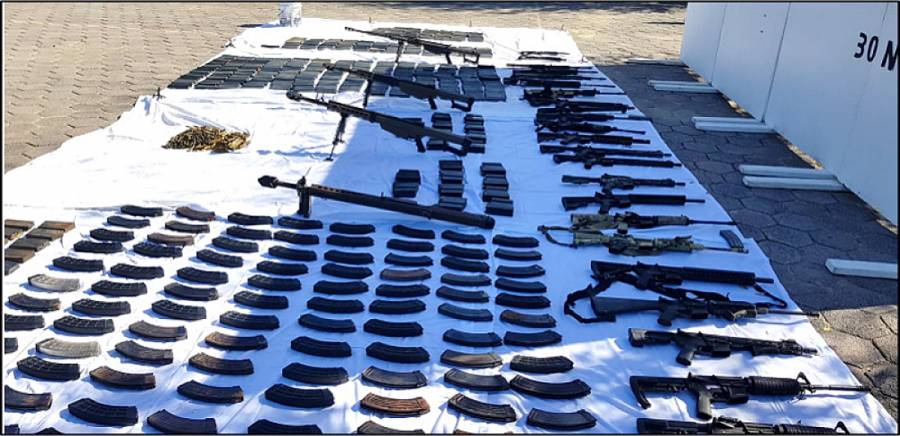 Ejército Mexicano asegura 30 armas largas en Nuevo Laredo