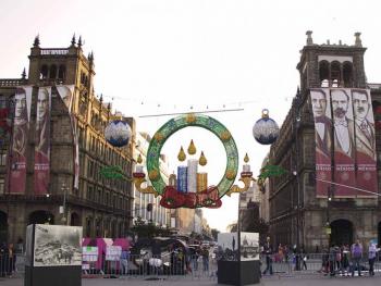 Comienza la navidad en el Z&oacute;calo de la CDMX