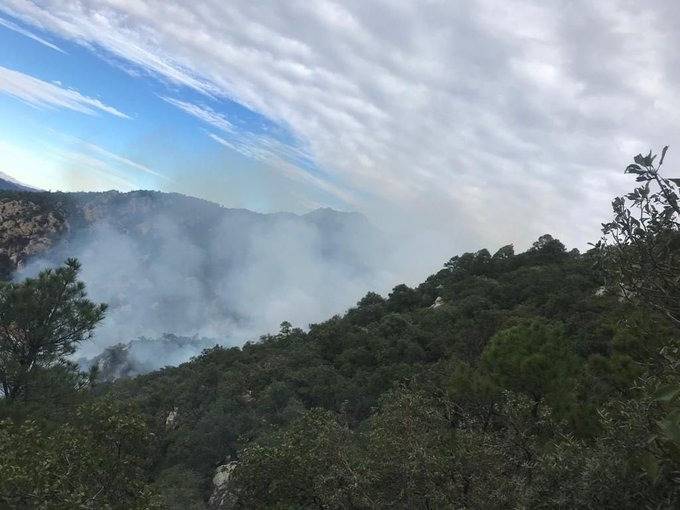 “Caj&oacute;n del Infierno” de la sierra alta de Sonora en llamas