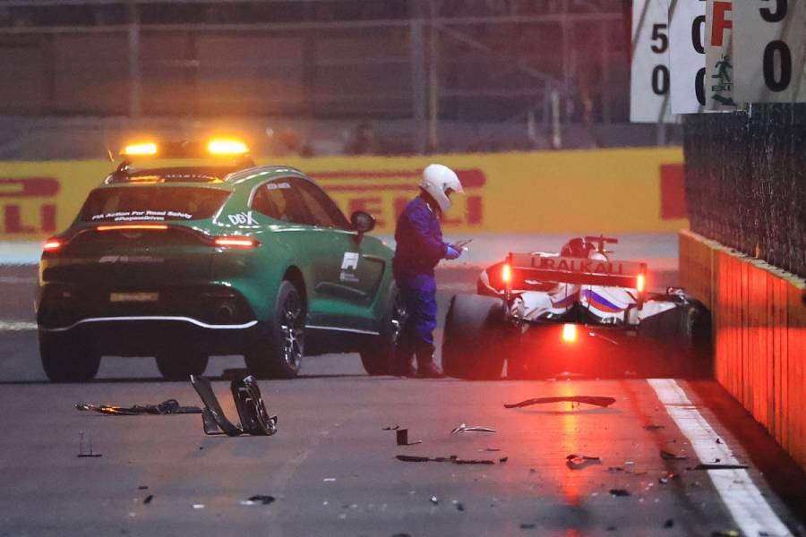 Interrumpido el GP de Arabia tras accidente de Mick Schumacher