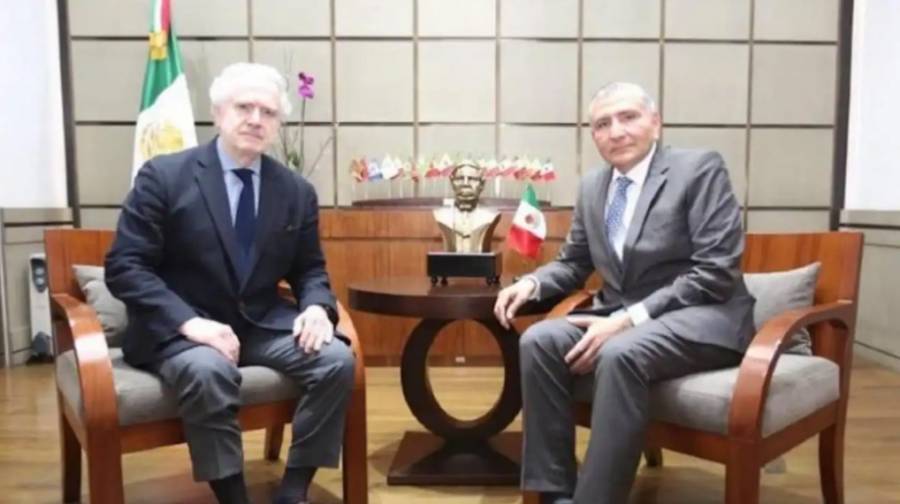 Titular de la Segob y Santiago Creel acuerdan promover diálogo entre gobierno y el PAN
