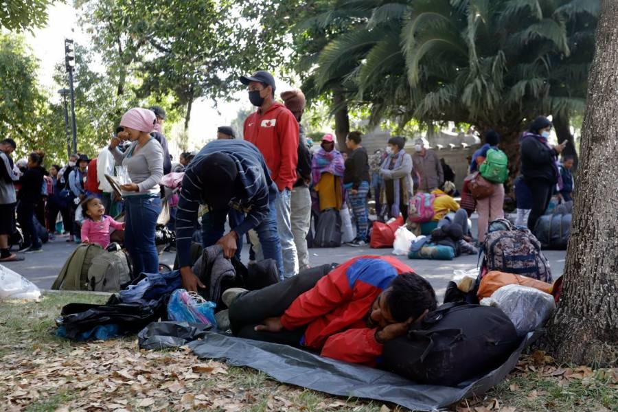 Arriba la caravana migrante a Puebla