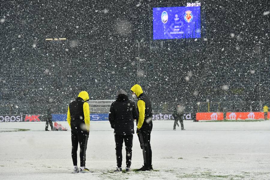 Atalanta-Villarreal de la Champions League, aplazado al jueves debido a la nieve