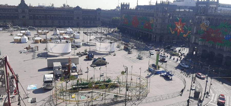 En Zócalo de CDMX habrá una verbena navideña con todo y juegos mecánicos