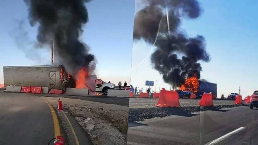 Incendio de tráiler provoca cierre parcial en la México-Pachuca