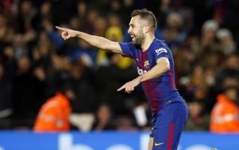 El jugador del FCBarcelona, Jordi Alba da positivo a Covid-19