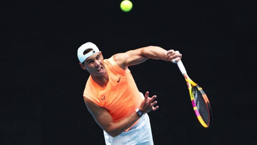 Rafael Nadal llegó a Melbourne para el Open de Australia