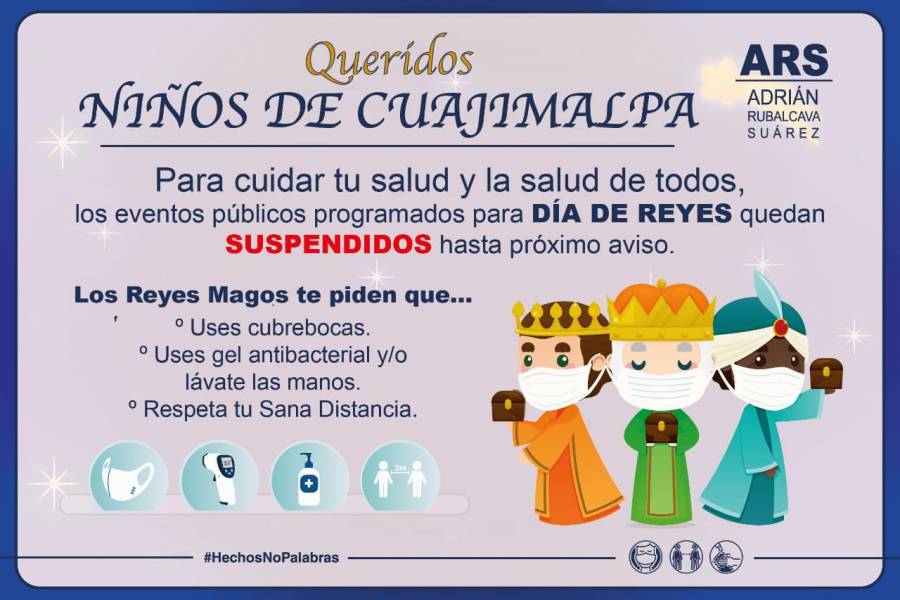 En Cuajimalpa suspenden actividades por el día de los Reyes Magos