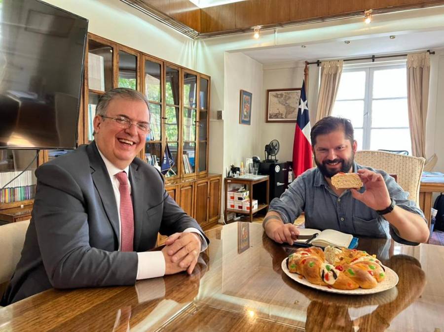 Marcelo Ebrard se reúne con el presidente electo de Chile, Gabriel Boric