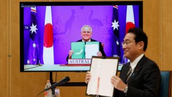Jap&oacute;n y Australia firman un tratado de defensa 