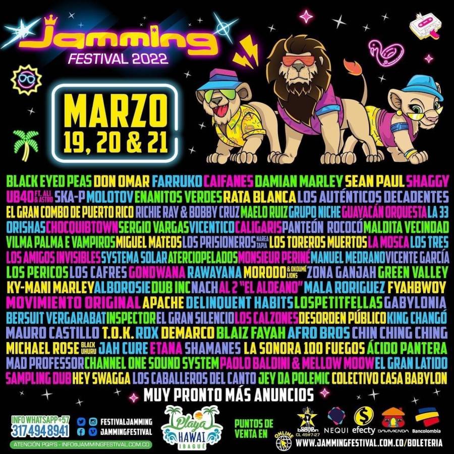 El Jamming Festival regresa con nueva locación y un Line up de primer nivel